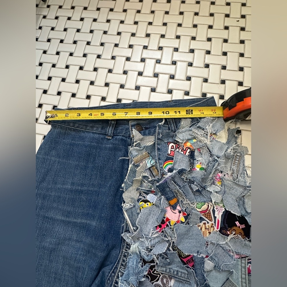 Patchwork Blue Jeans - image 7
